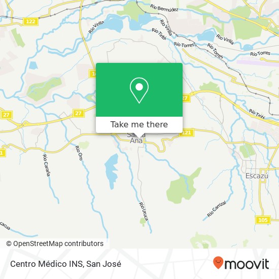 Centro Médico INS map