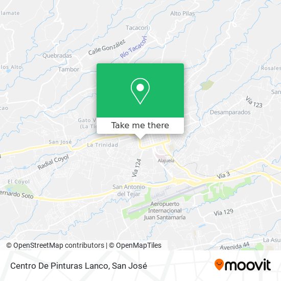 Centro De Pinturas Lanco map