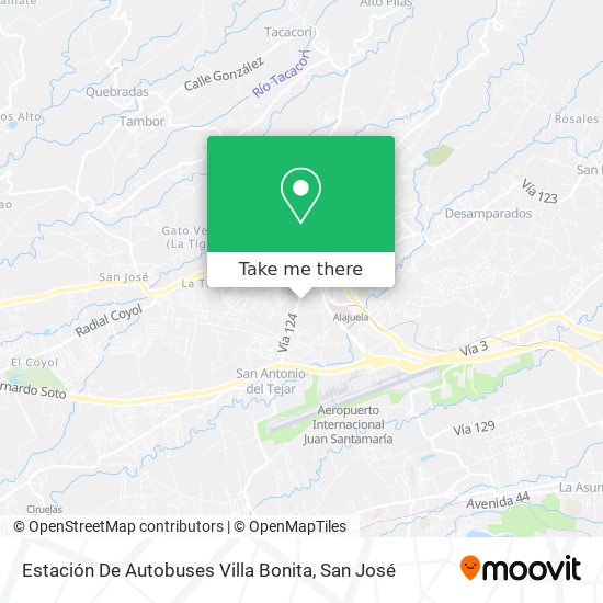Estación De Autobuses Villa Bonita map