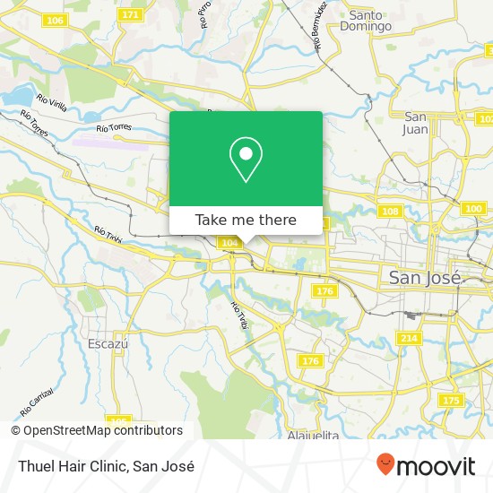 Mapa de Thuel Hair Clinic