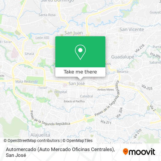 Automercado (Auto Mercado Oficinas Centrales) map