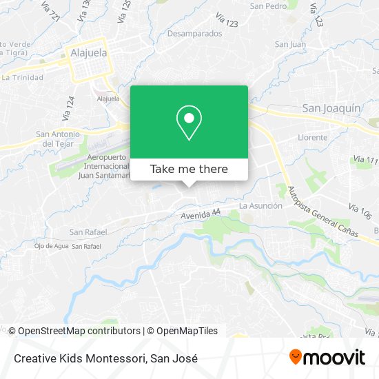 Creative Kids Montessori map