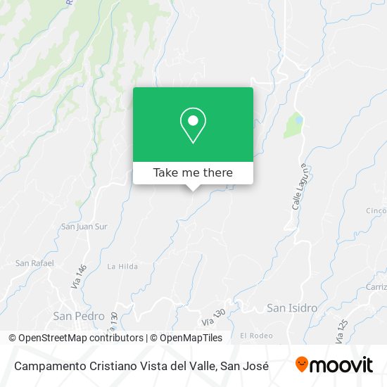 Campamento Cristiano Vista del Valle map