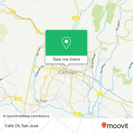 Calle 2A map