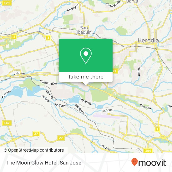 The Moon Glow Hotel map