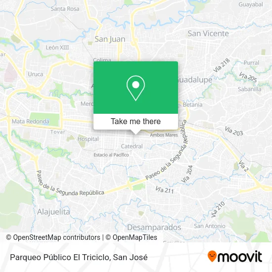 Parqueo Público El Triciclo map