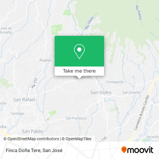 Finca Doña Tere map