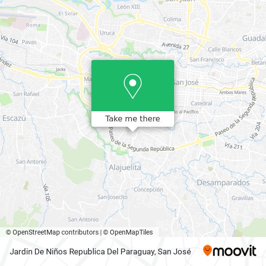 Jardin De Niños Republica Del Paraguay map
