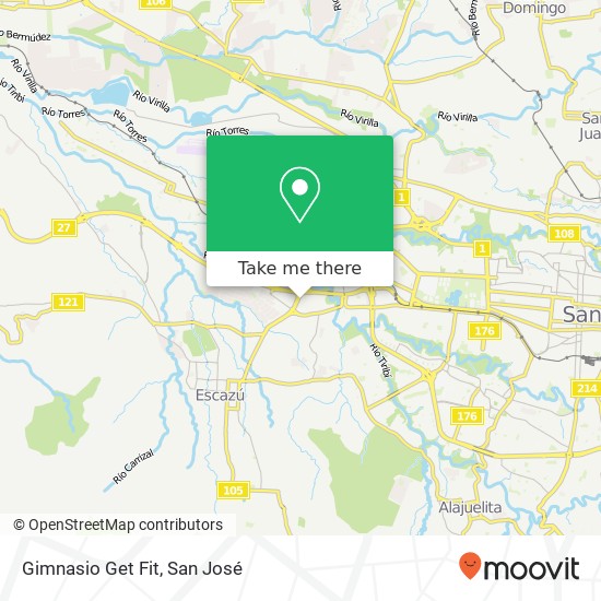 Gimnasio Get Fit map