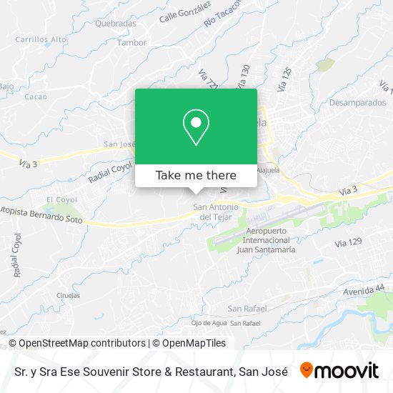 Sr. y Sra Ese Souvenir Store & Restaurant map