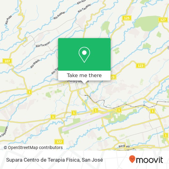 Supara Centro de Terapia Física map