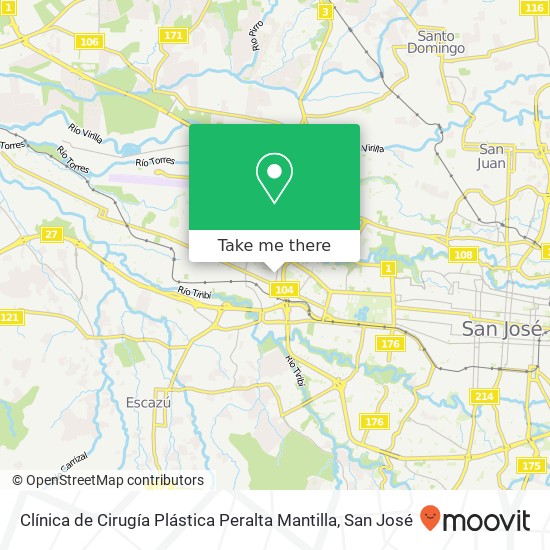 Clínica de Cirugía Plástica Peralta Mantilla map