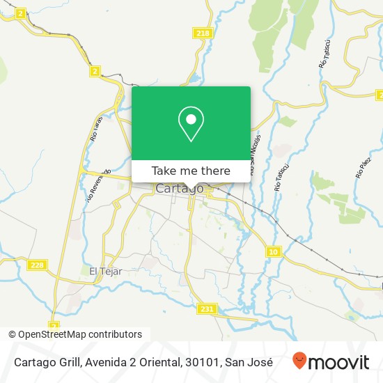 Cartago Grill, Avenida 2 Oriental, 30101 map