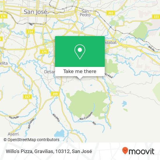 Willo's Pizza, Gravilias, 10312 map