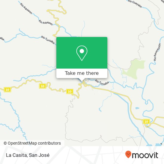 Mapa de La Casita, Calle 4 Turrialba, 30501