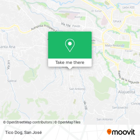 Tico Dog map