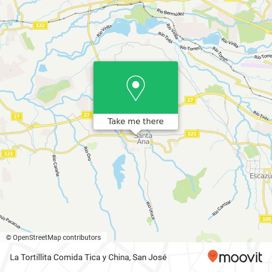 La Tortillita Comida Tica y China, Calle 6 Santa Ana, Santa Ana, 10901 map
