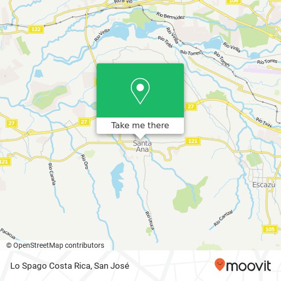 Lo Spago Costa Rica, Calle 2 Santa Ana, Santa Ana, 10901 map