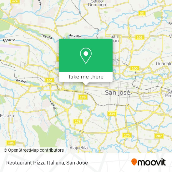 Mapa de Restaurant Pizza Italiana