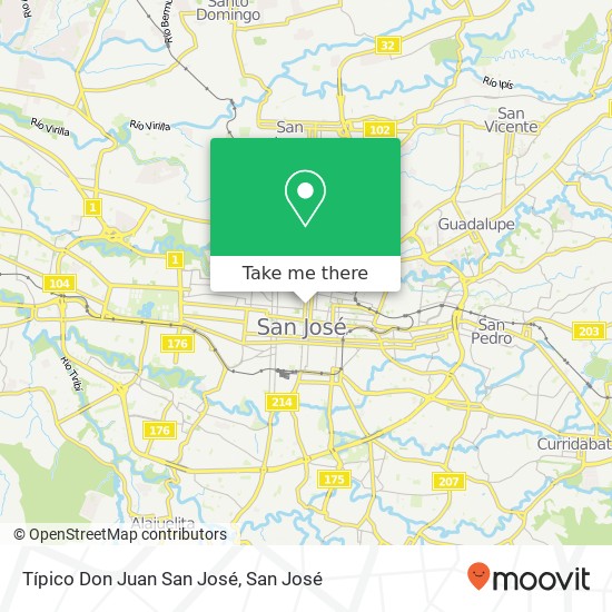 Típico Don Juan San José, Calle Central Merced, San José, 10102 map