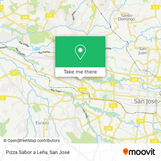 Pizza Sabor a Leña map