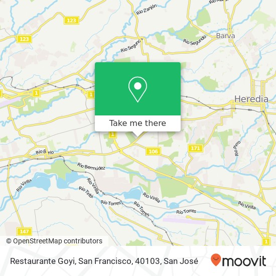 Restaurante Goyi, San Francisco, 40103 map