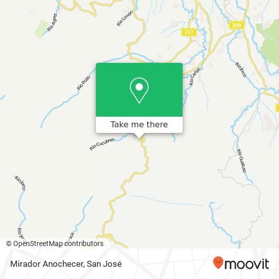 Mirador Anochecer map