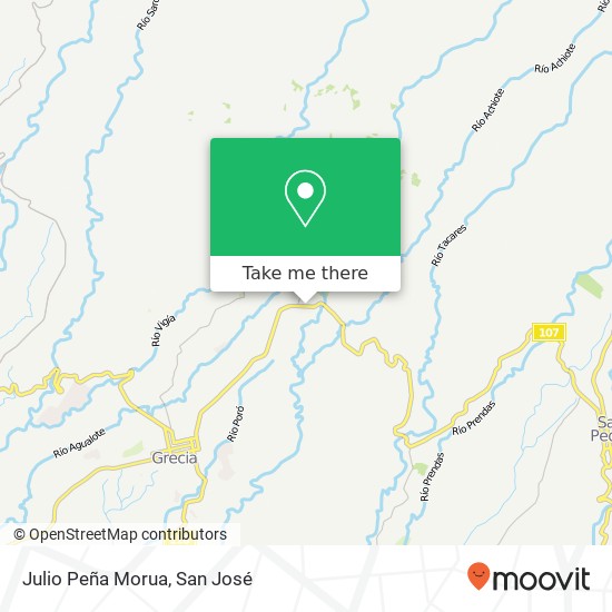 Julio Peña Morua map