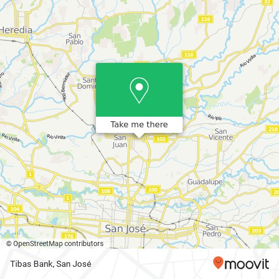 Tibas Bank map