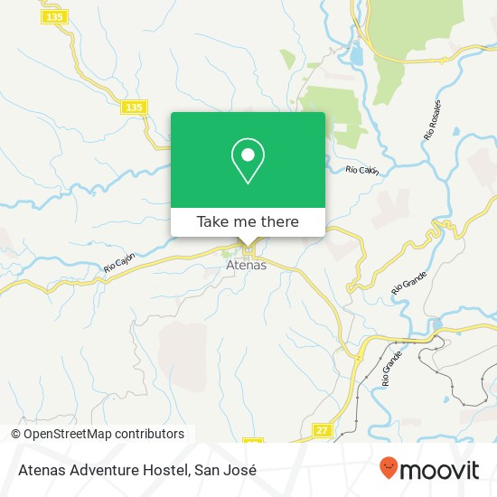 Atenas Adventure Hostel map