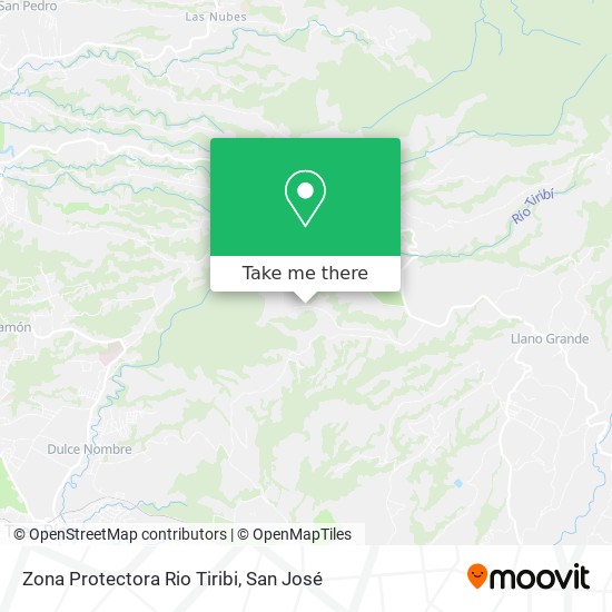 Zona Protectora Rio Tiribi map