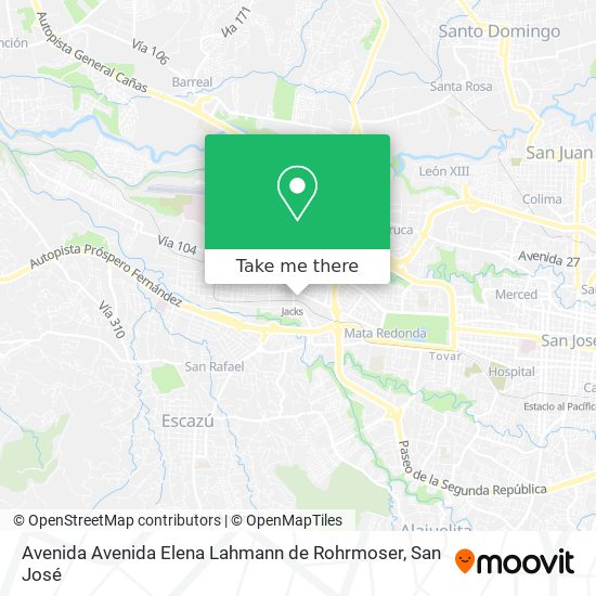 Avenida Avenida Elena Lahmann de Rohrmoser map