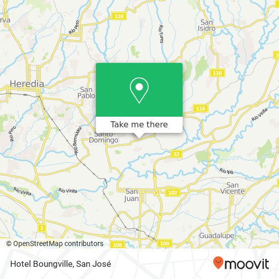 Mapa de Hotel Boungville