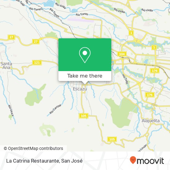 Mapa de La Catrina Restaurante