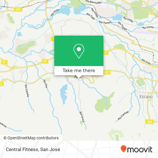 Central Fitness map