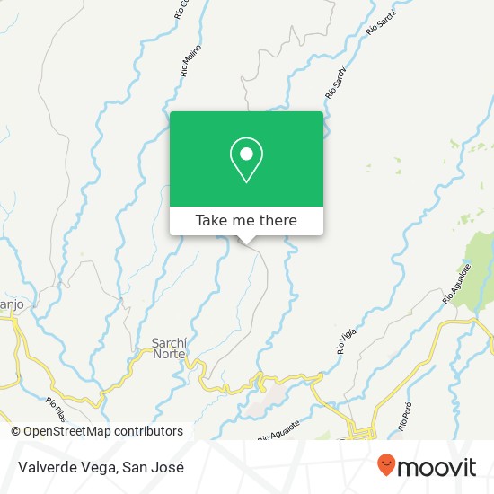 Valverde Vega map