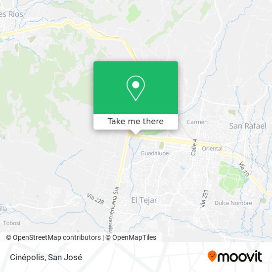 Mapa de Cinépolis
