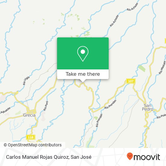 Carlos Manuel Rojas Quiroz map