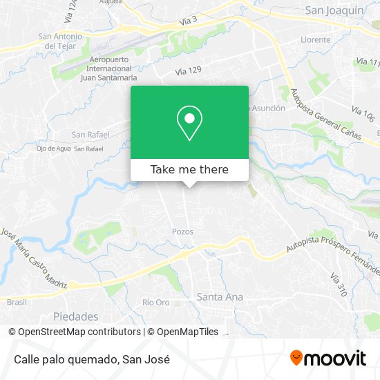 Calle palo quemado map