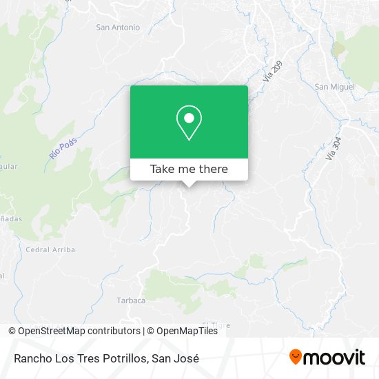 Rancho Los Tres Potrillos map