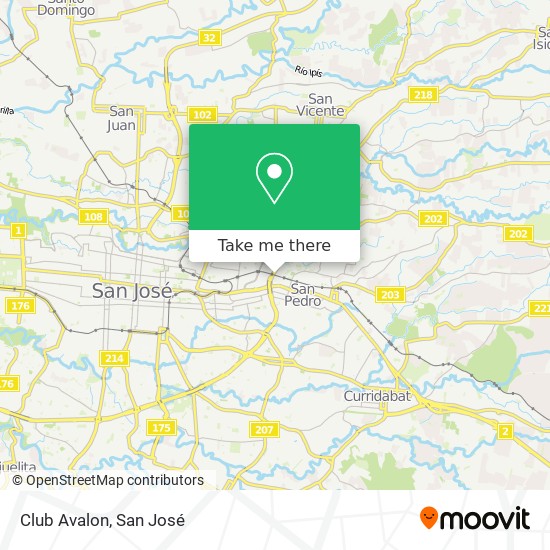 Club Avalon map