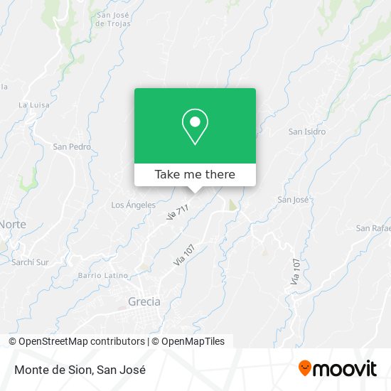 Mapa de Monte de Sion