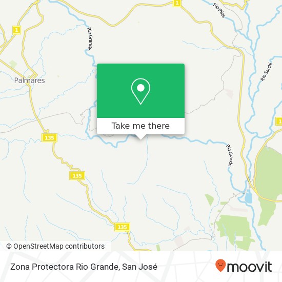 Zona Protectora Rio Grande map