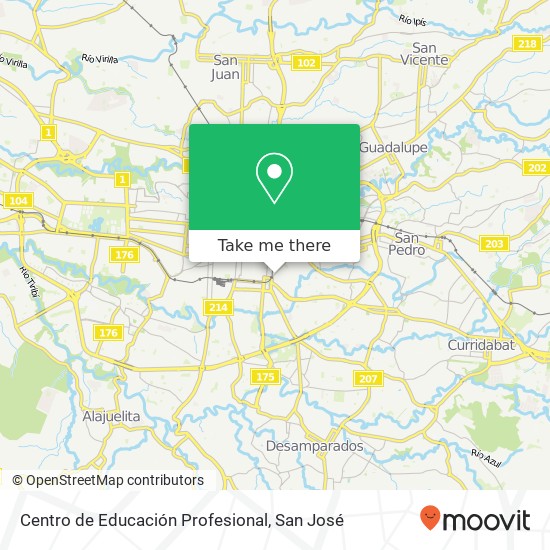Centro de Educación Profesional map