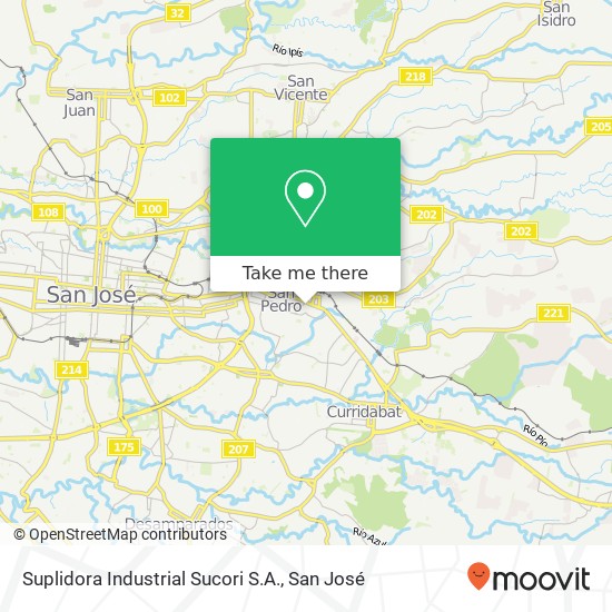 Suplidora Industrial Sucori S.A. map