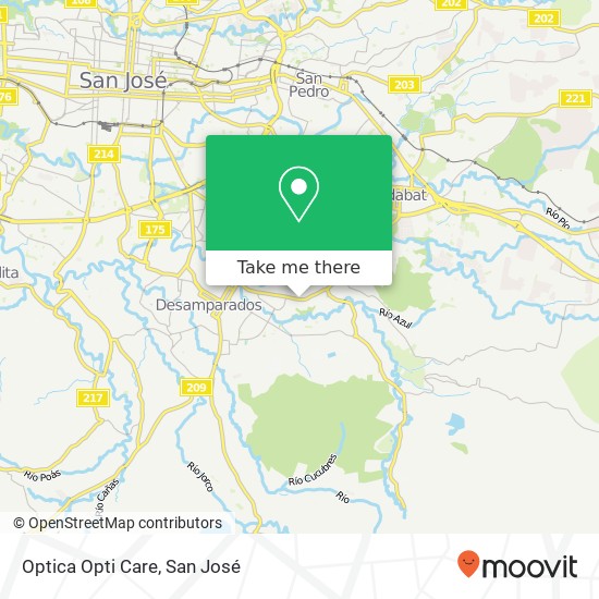 Optica Opti Care map
