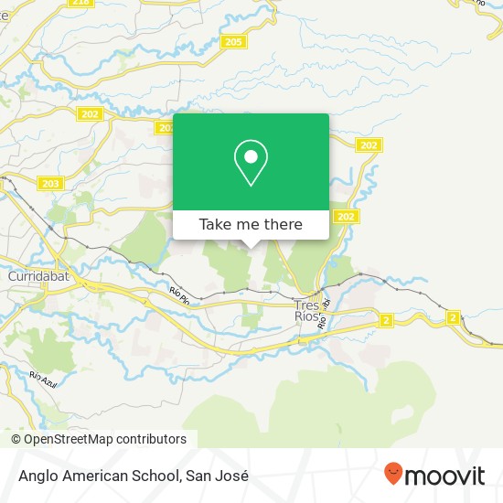 Anglo American School map