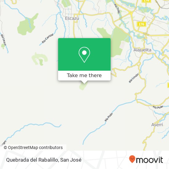 Quebrada del Rabalillo map