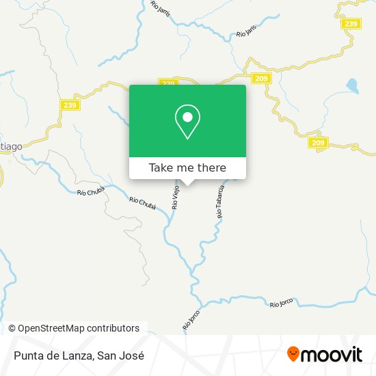 Mapa de Punta de Lanza
