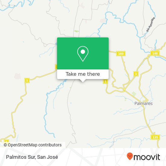 Palmitos Sur map